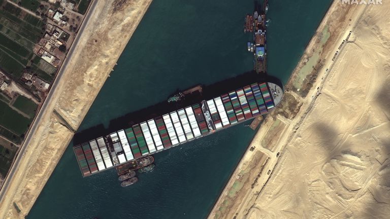 The Suez Canal jam